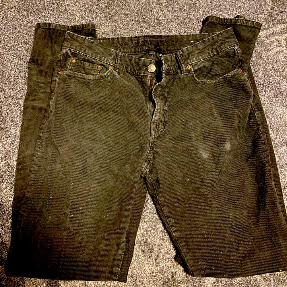 American Eagle black corduroy pants